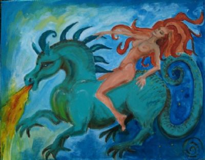 Female Power - I am riding my dragon